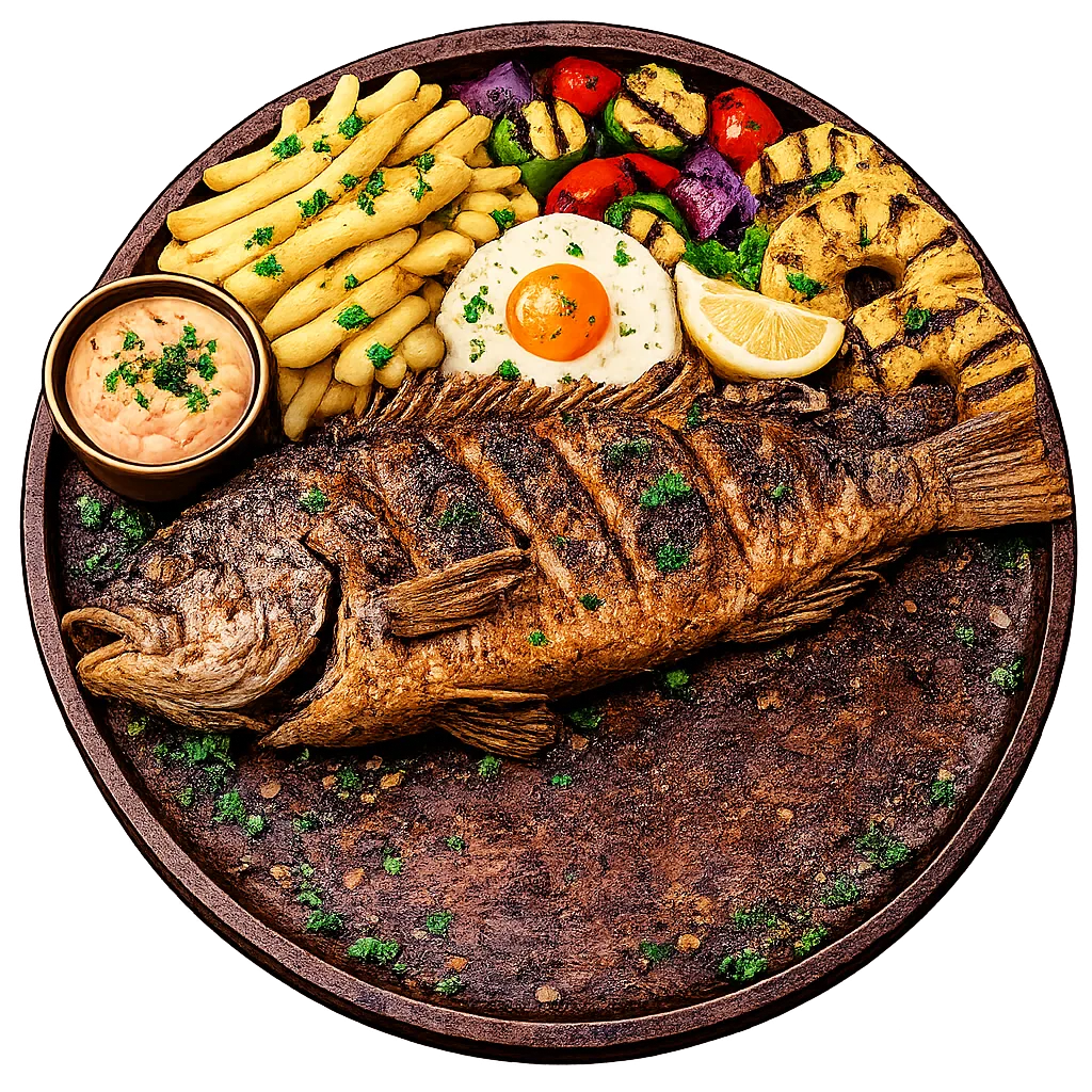 Deep Fried Whole Fish — Maharani Indian Restaurant, Kurunegala