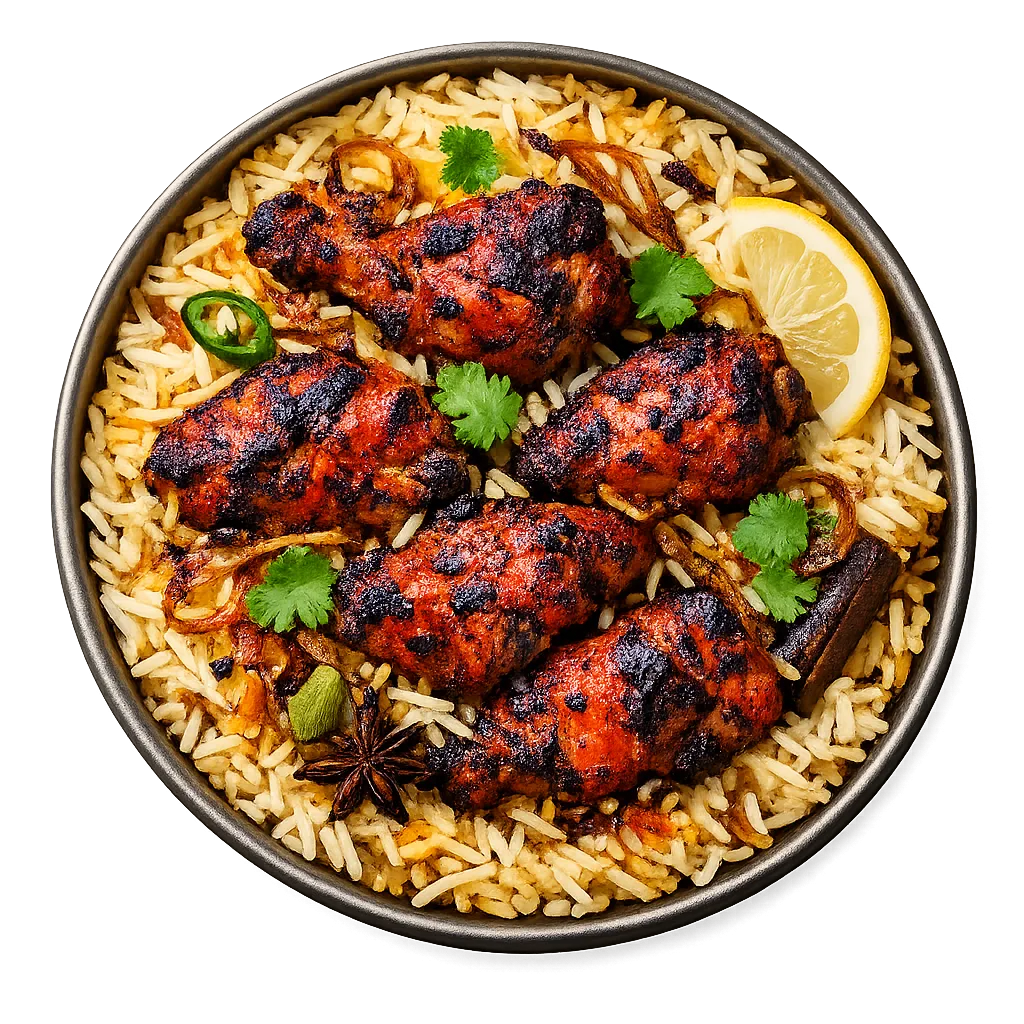 Tandoori Chicken Biryani — Maharani Indian Restaurant, Kurunegala