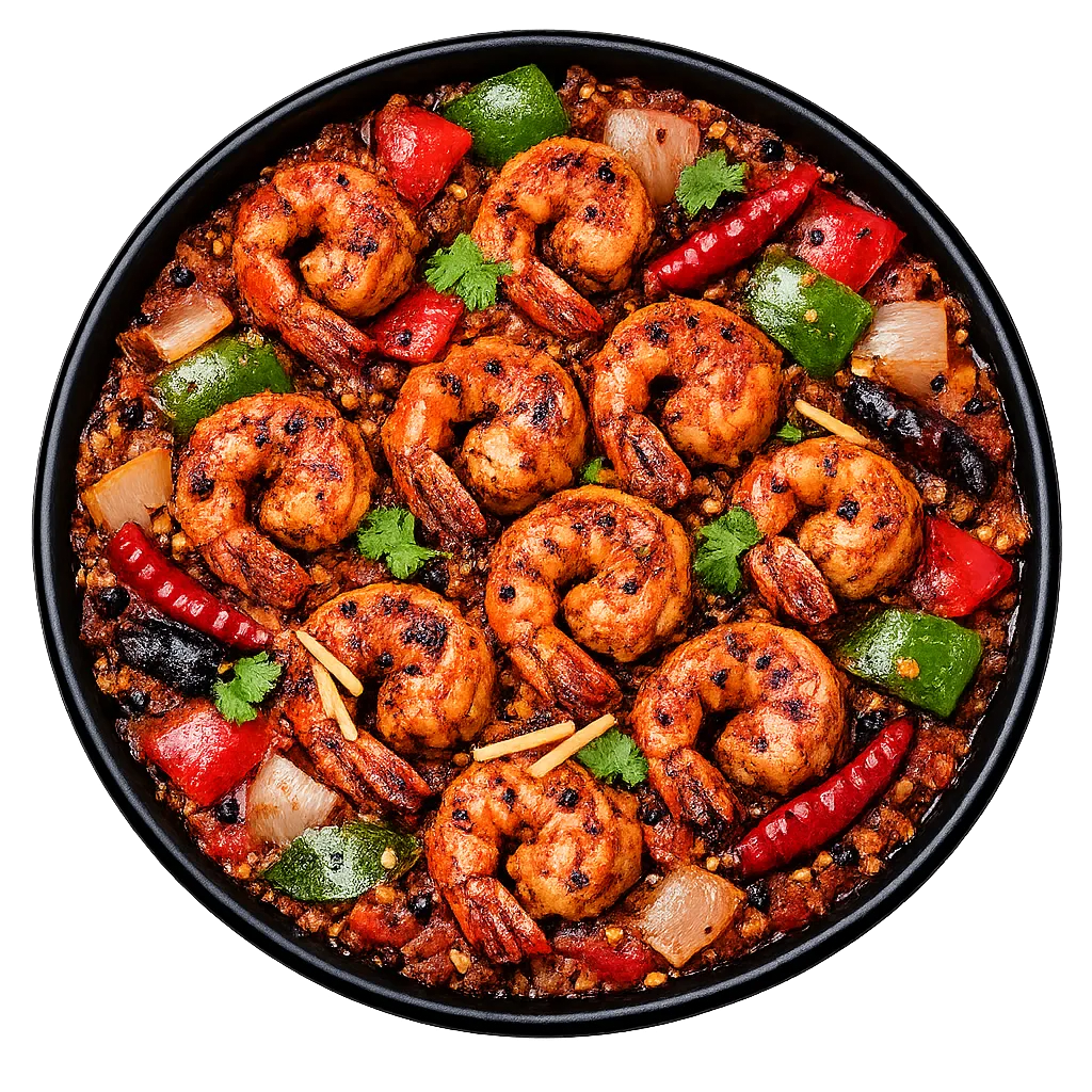 Prawns Kadai — Maharani Indian Restaurant, Kurunegala