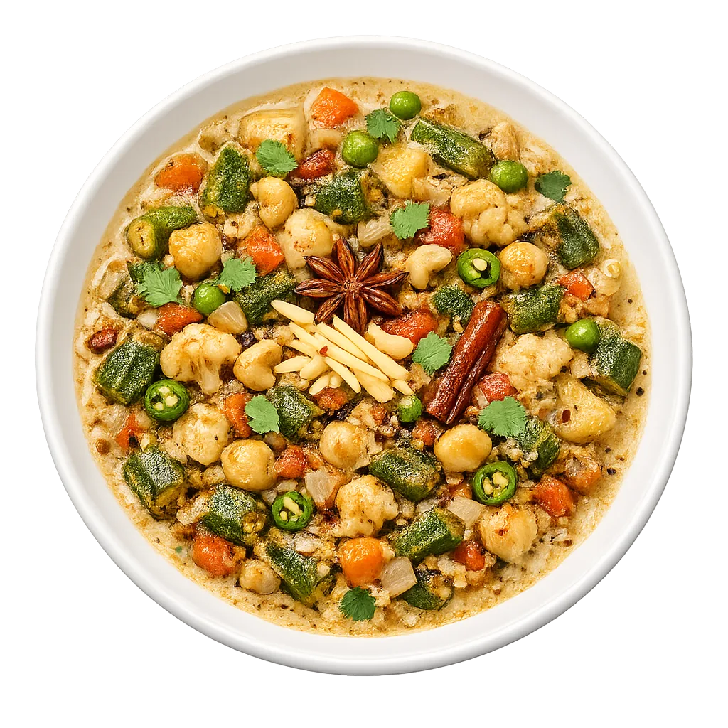 Mixed Vegetable Korma — Maharani Indian Restaurant, Kurunegala