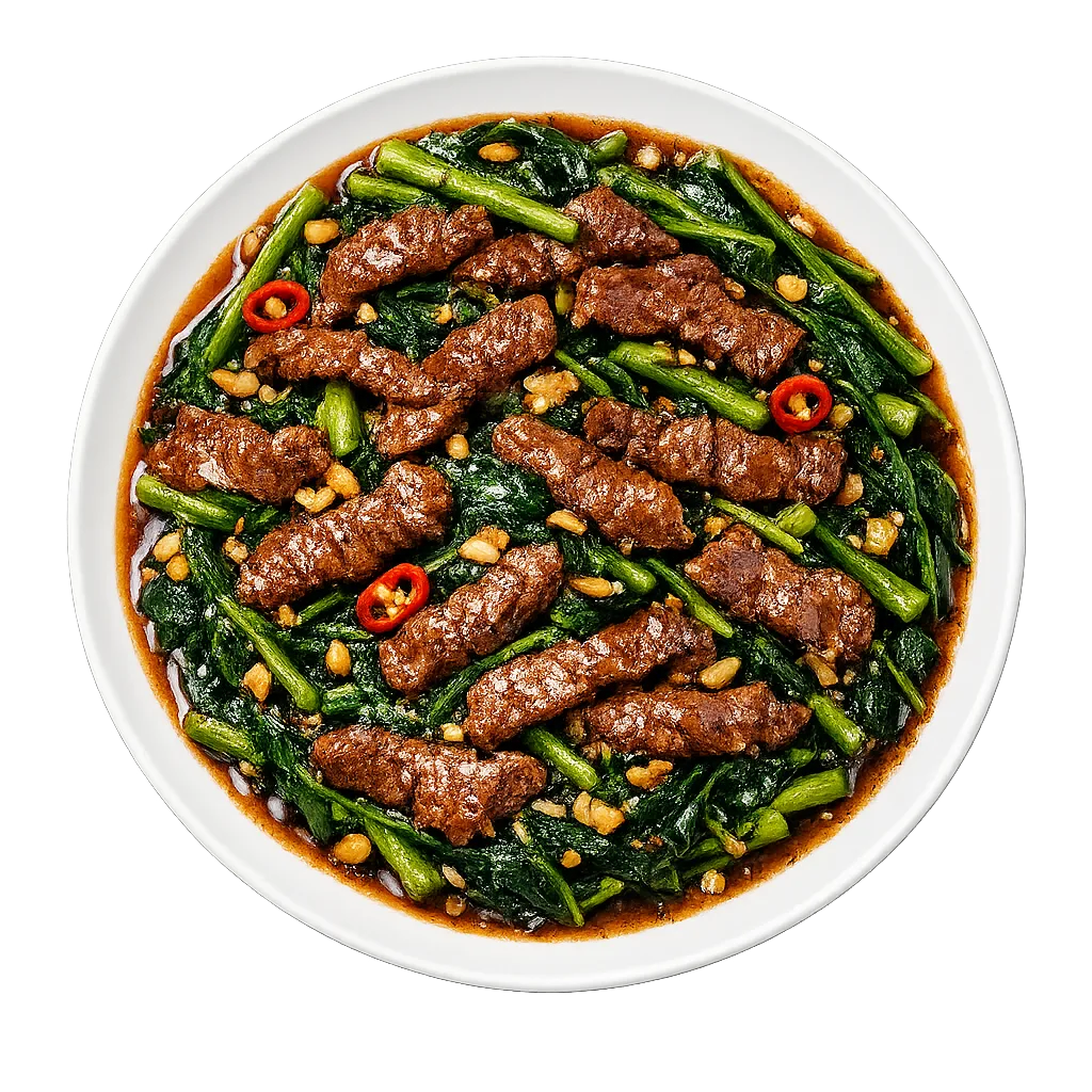 Kangkung Beef — Maharani Indian Restaurant, Kurunegala