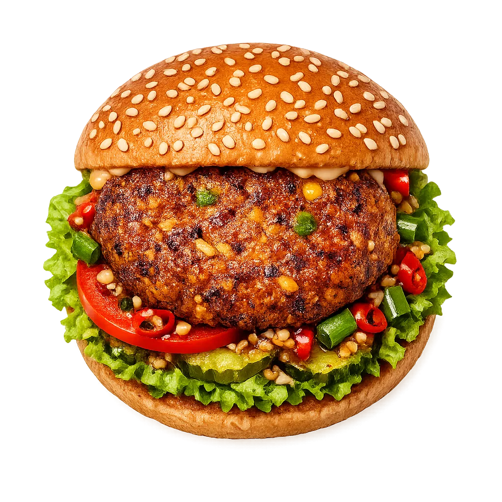 Vegetable Burger — Maharani Indian Restaurant, Kurunegala