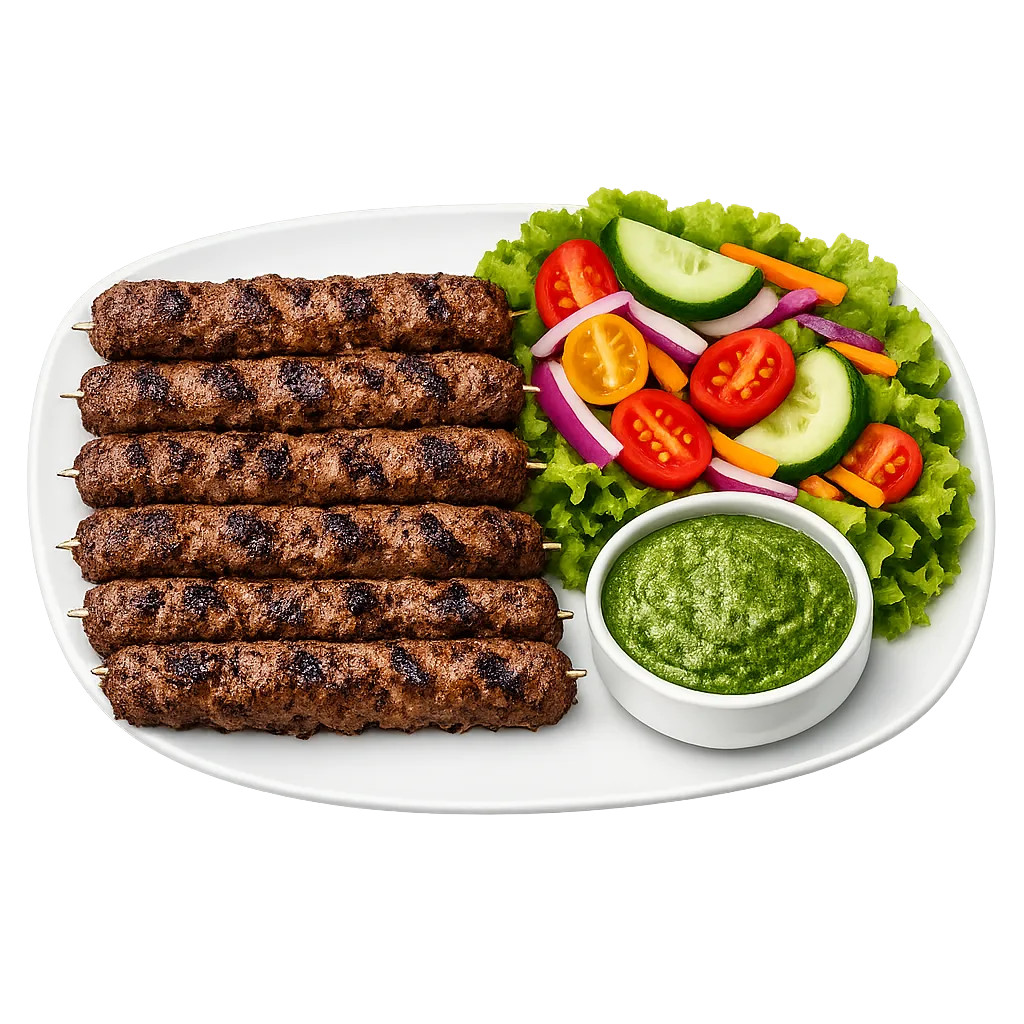 Beef Seekh Kebabs (8 pcs) — Maharani Indian Restaurant, Kurunegala