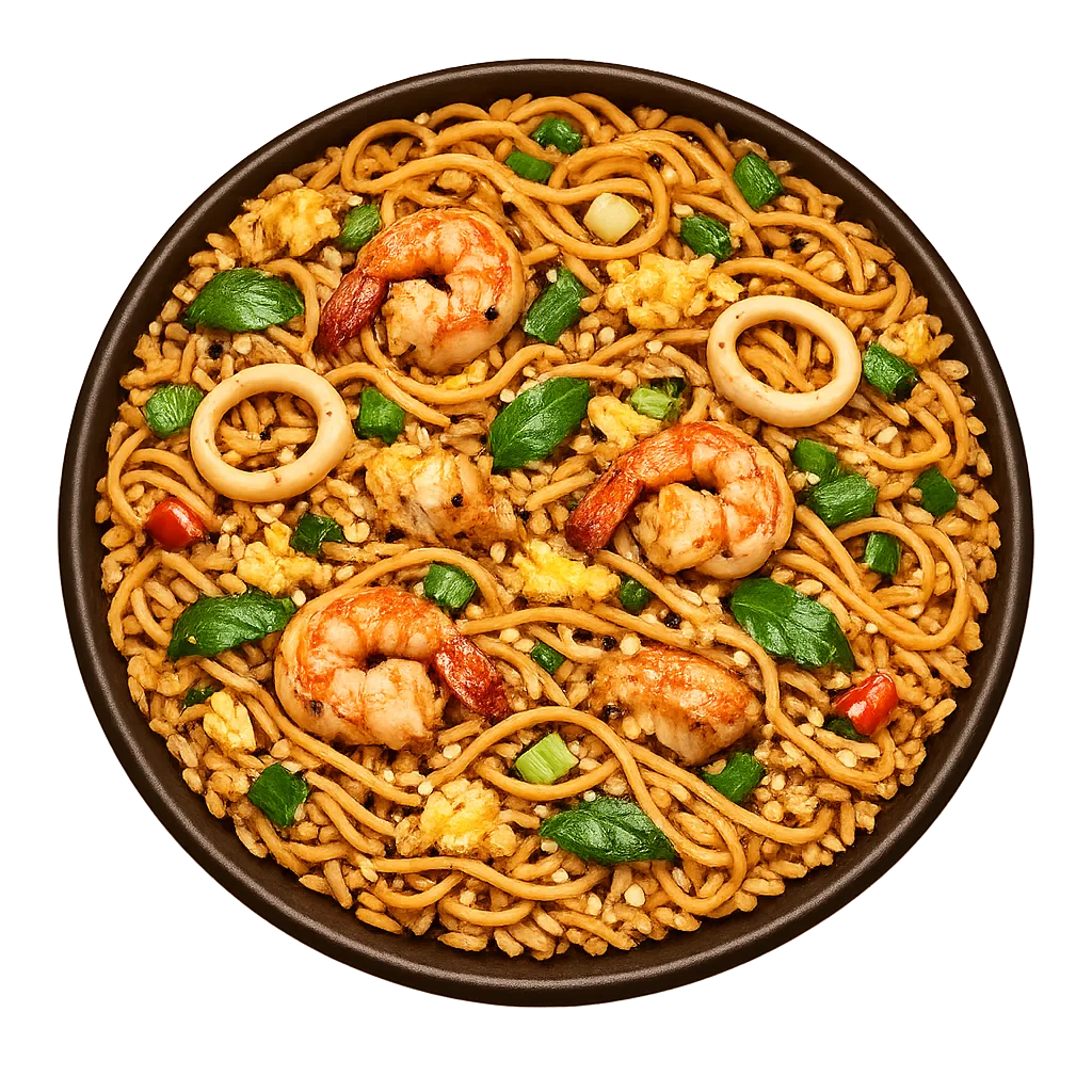 Egg Fried Noodles — Maharani Indian Restaurant, Kurunegala