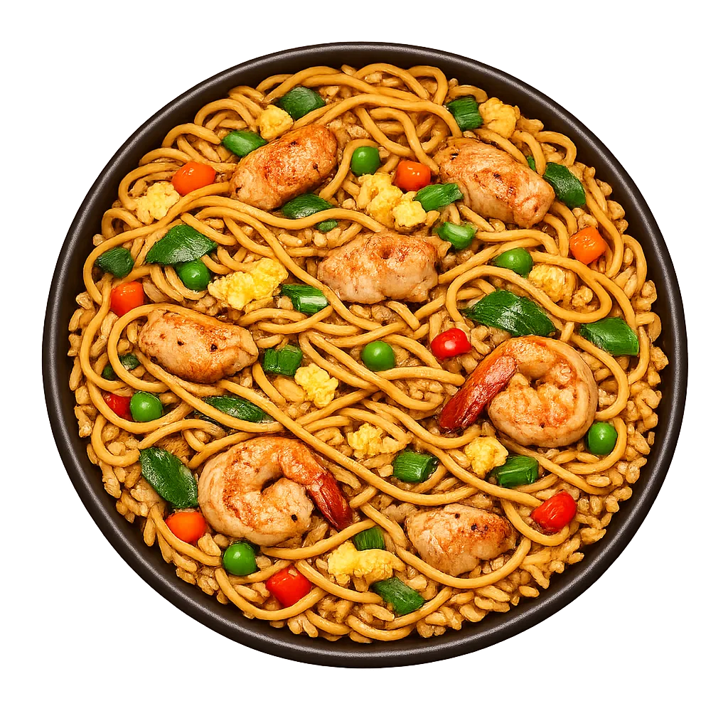 Chicken Fried Noodles — Maharani Indian Restaurant, Kurunegala