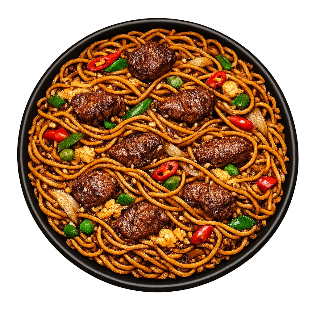 Mutton Fried Noodles — Maharani Indian Restaurant, Kurunegala