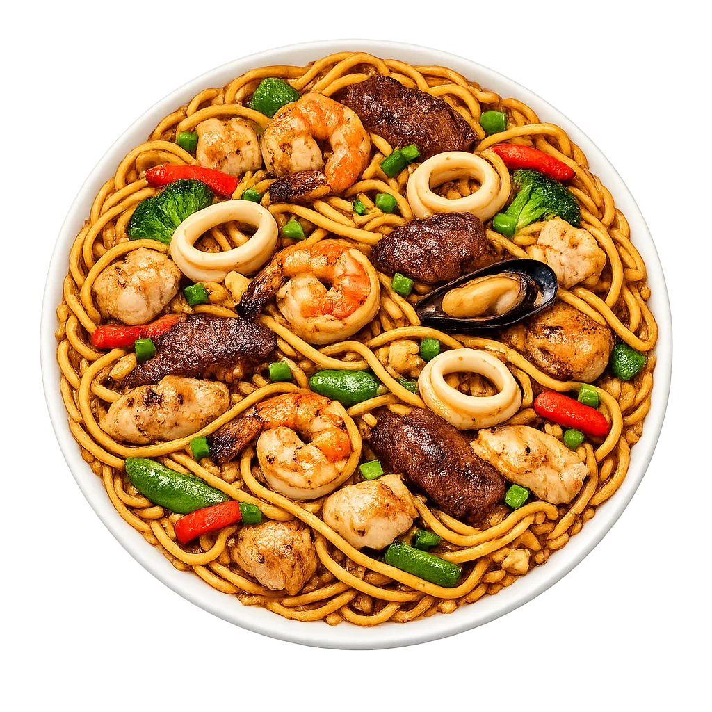 Mixed Fried Noodles — Maharani Indian Restaurant, Kurunegala