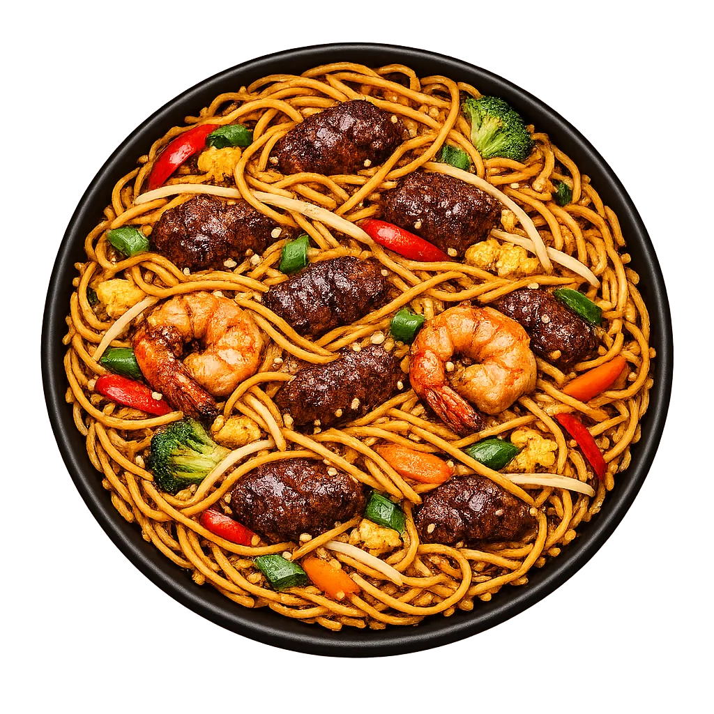 Bami Goreng Beef Spaghetti — Maharani Indian Restaurant, Kurunegala