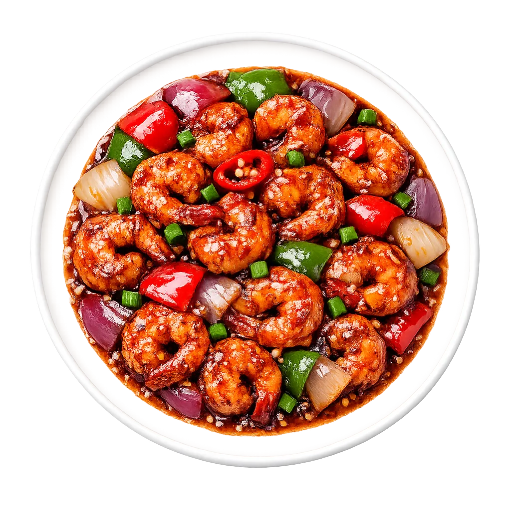 Chilli Prawns — Maharani Indian Restaurant, Kurunegala
