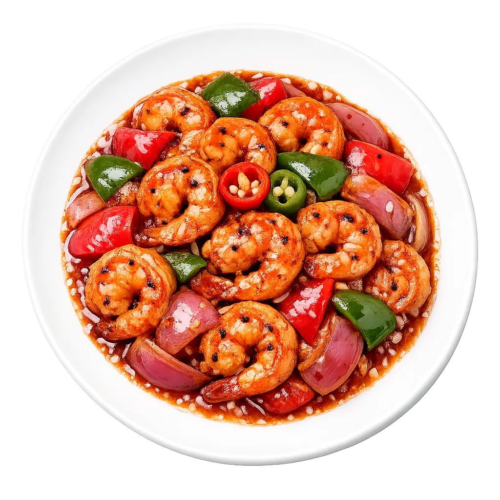 Prawns Devilled — Maharani Indian Restaurant, Kurunegala